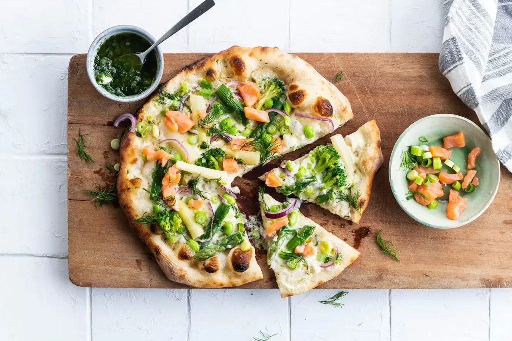 Frühlings-Pizza
